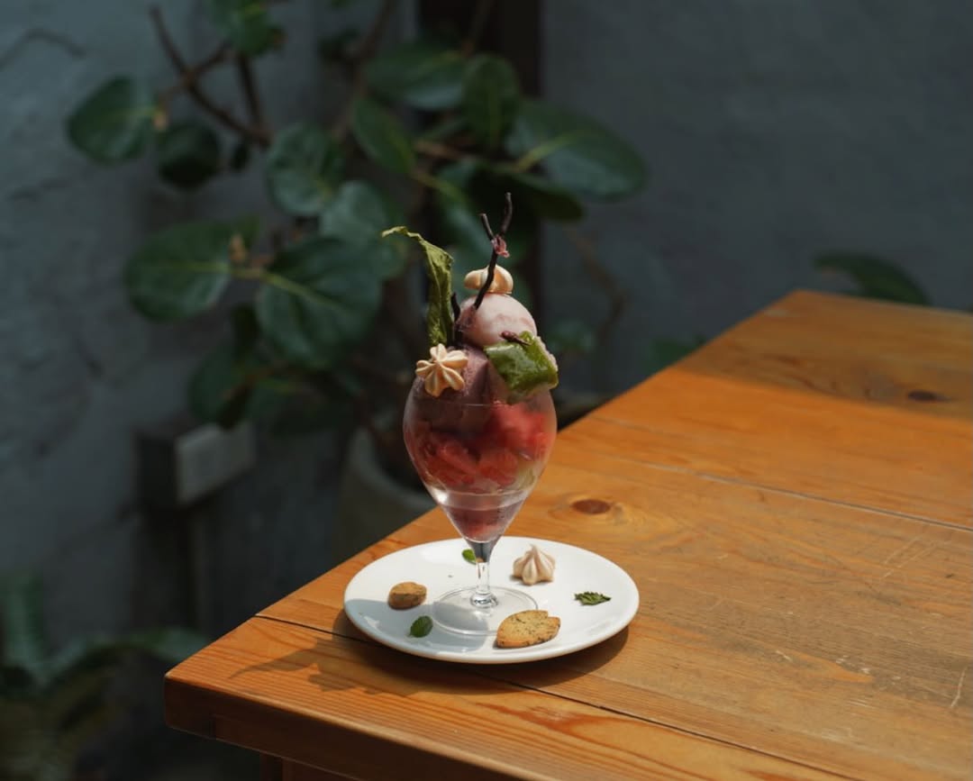 抹茶櫻花芭菲杯